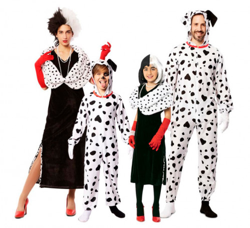 Group of Cruella and Dalmatians