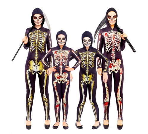 Group of hooded skeletons