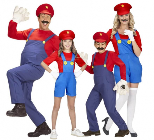 Group of Red Italian Plumbers