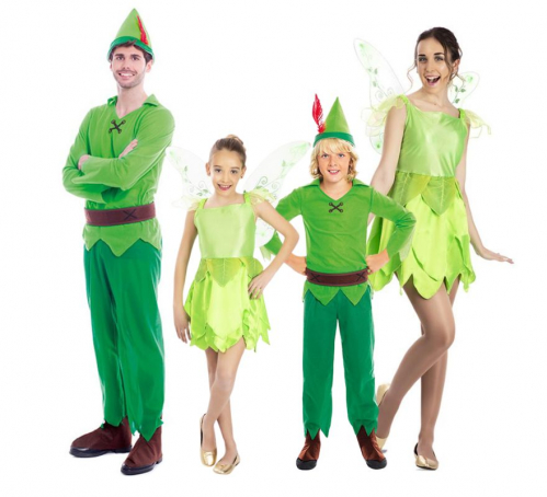 Group of the flying boy and the green fairy
