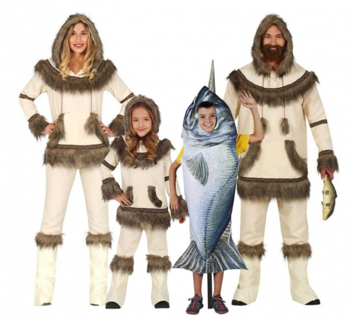 Group of white Eskimos