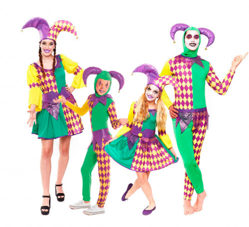 Grupo de arlequins lisos