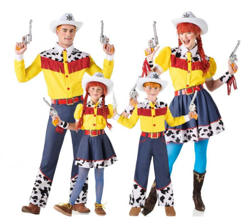 Grupo de cowboys no Oeste selvagem