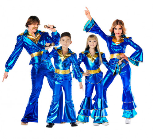 Grupo de disco  azul eléctrico