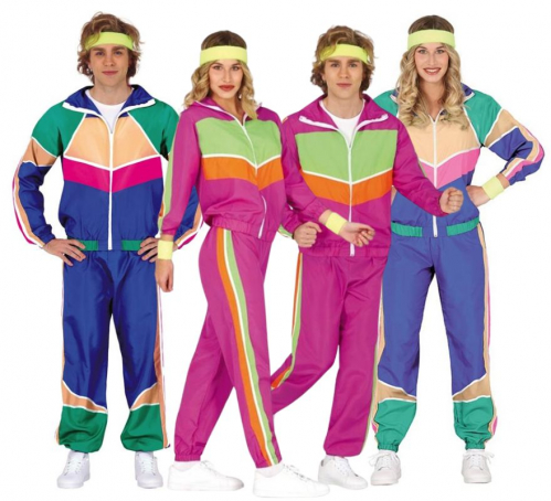 Grupo de esportistas dos anos 80