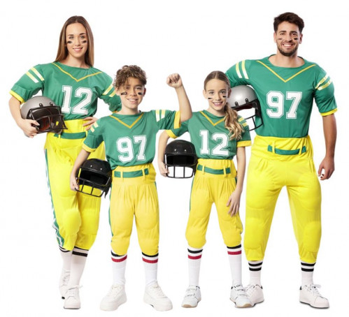 Grupo de futebol verde e amarelo