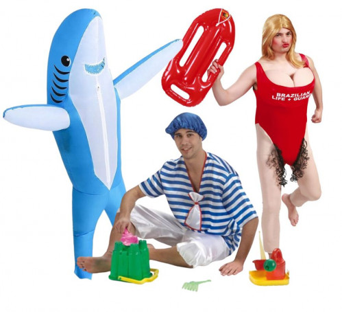 Grupo de salva-vidas na praia