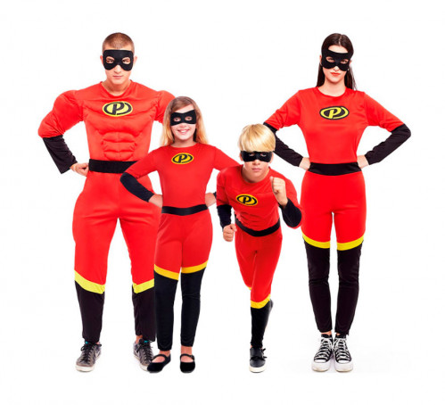 Grupo de super-heróis vermelhos