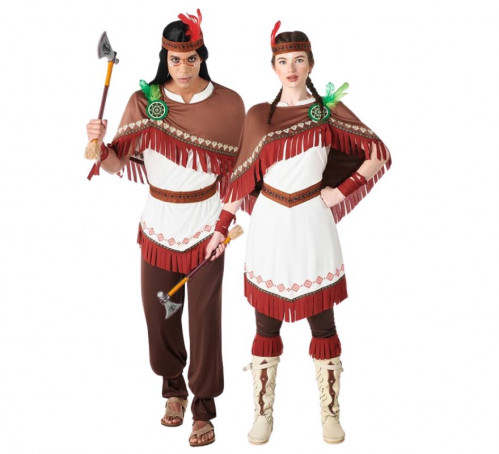 Par de índios brancos adultos