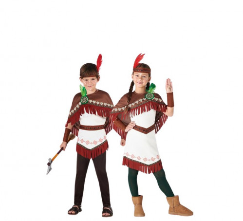 Par de índios brancos para crianças
