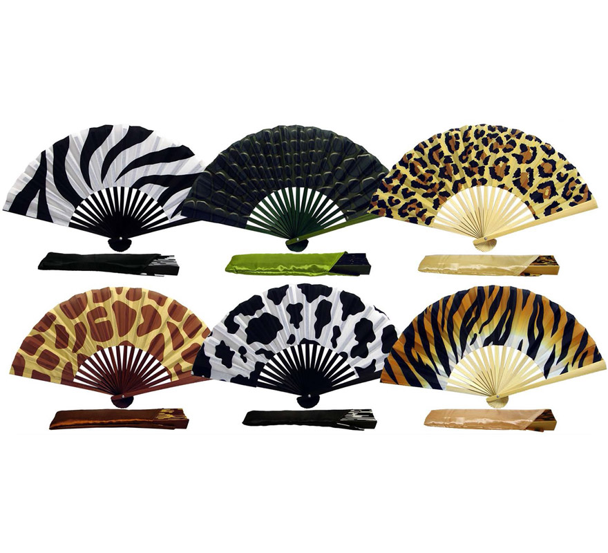 Fã de animais de bambu em vários modelos