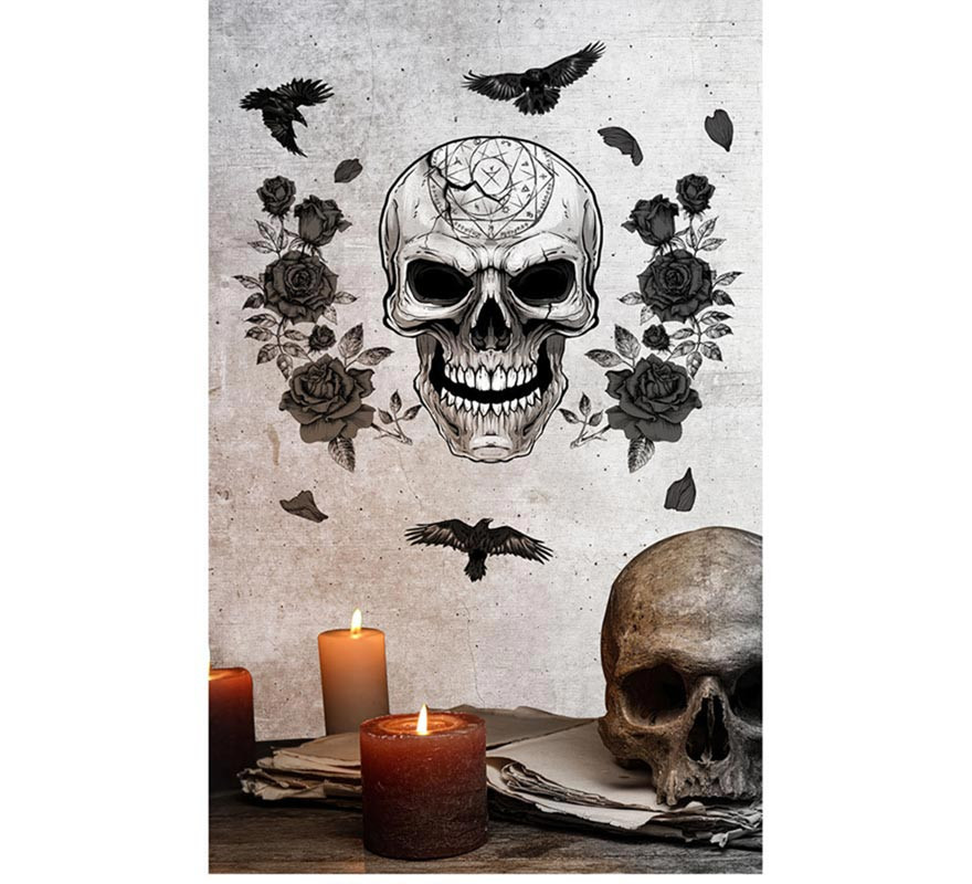 Skull Wall Sticker 25x70 cm