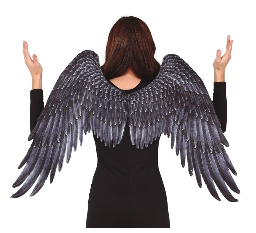 Black Fabric Angel Wings Black Fabric Angel Wings