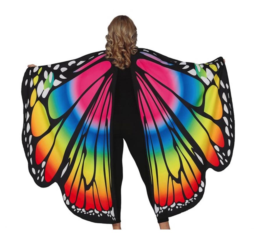 Asas de borboleta multicoloridas 160x130 cm