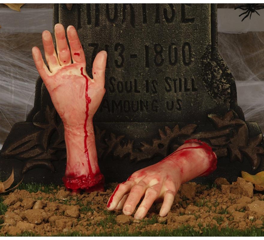 Forearm and hand with blood 32 cm