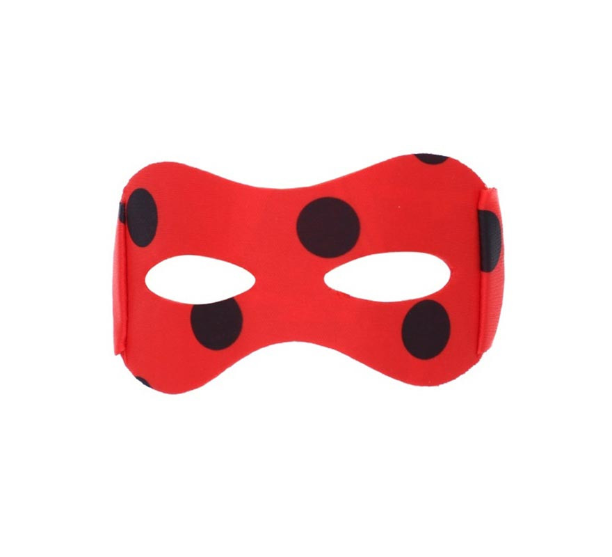 Red Ladybug mask with polka dots