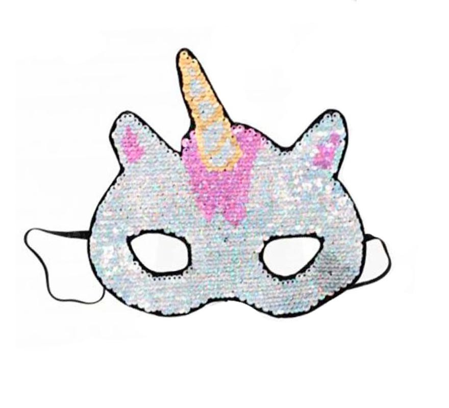 Máscara de unicórnio brilho