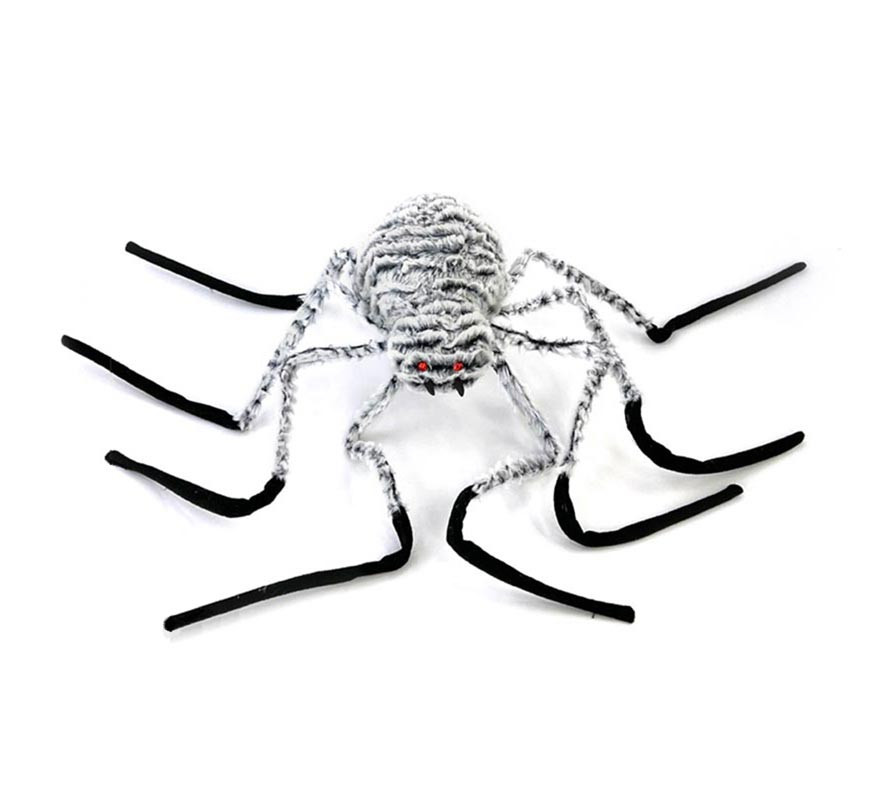 Pernas pretas de aranha branca 100x25 cm