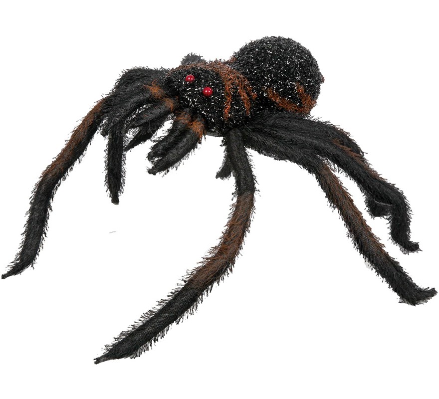 Aranha peluda com olhos vermelhos 60 cm Aranha peluda com olhos vermelhos 60 cm