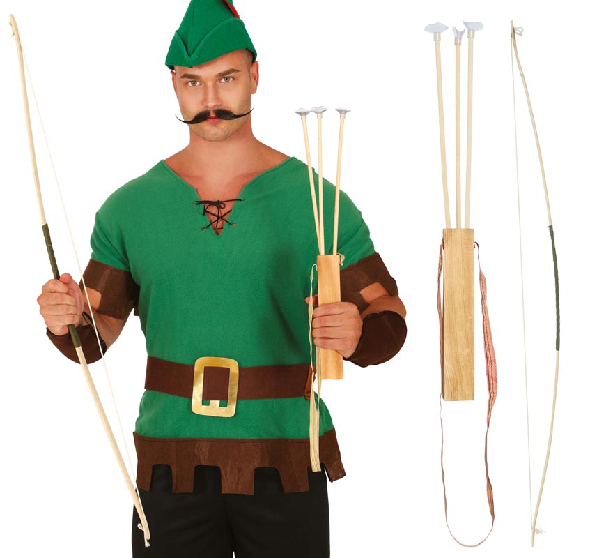 Arco de 100 cm com três flechas