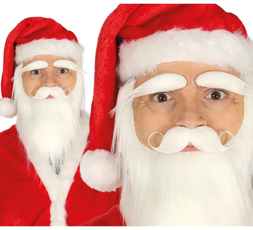 Beard, Mustache and Eyebrows Santa Claus
