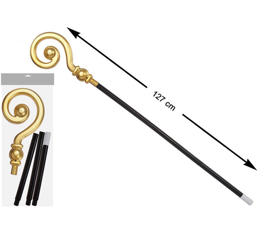 Santa Claus's staff in 4 pieces, 127 cm