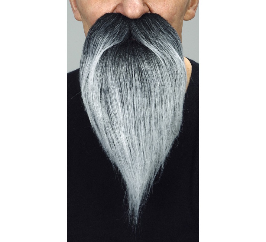 Mustache with gray beard Mustache with gray beard