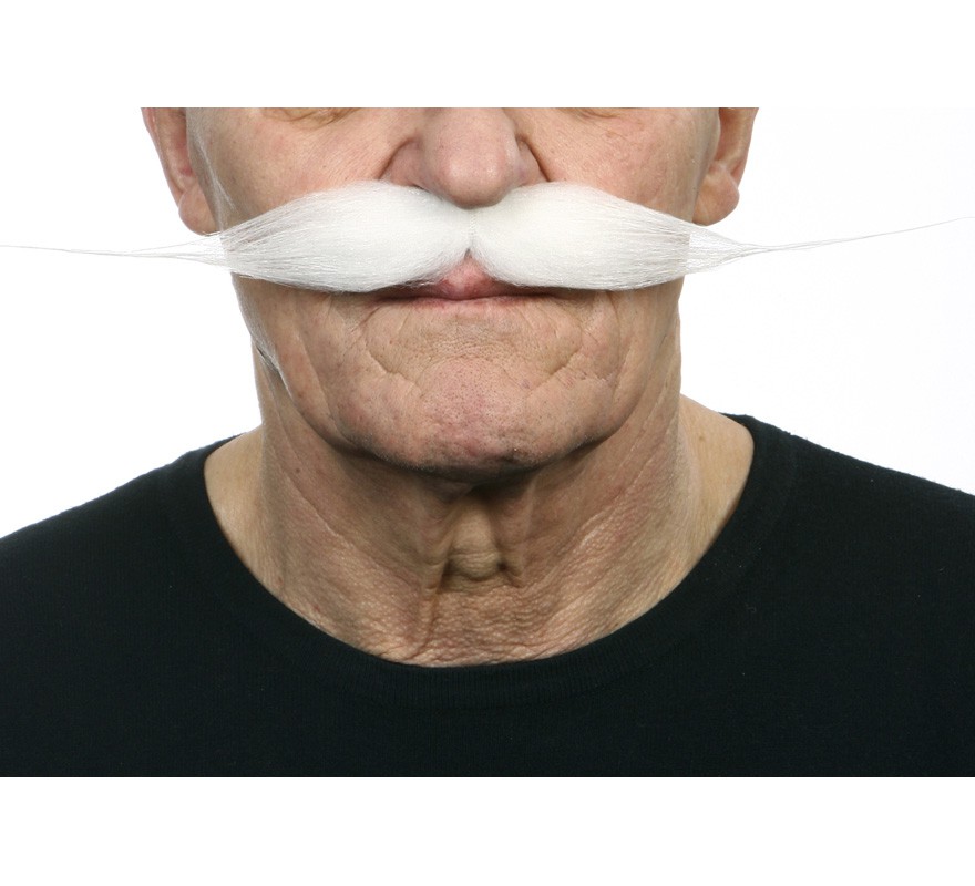 Bigode branco grande