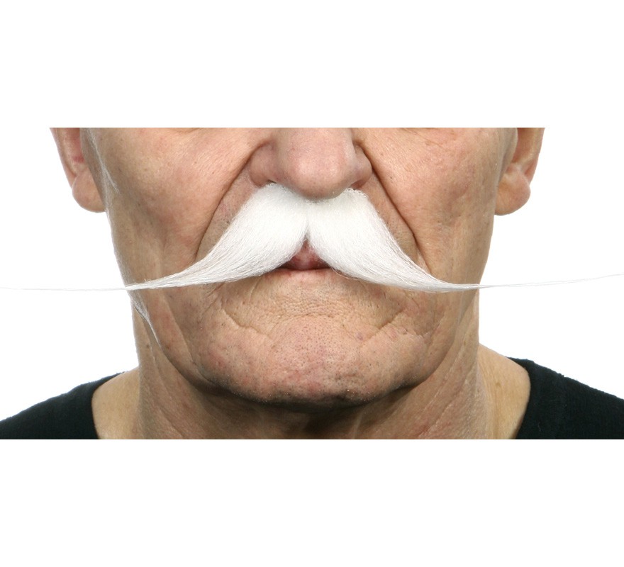 Bigode branco grande