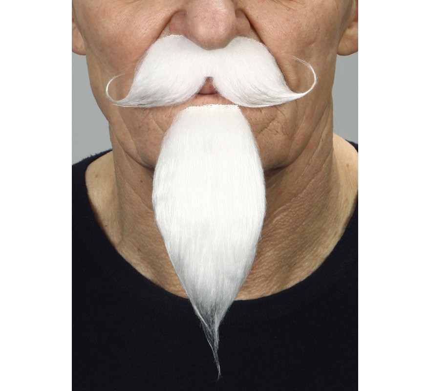 English Mustache with White Goatee English Mustache with White Goatee