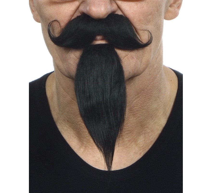 Bigode inglês com botão preto Bigode inglês com botão preto