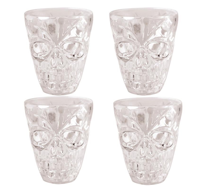 Blister of 4 Skull Shots 5.5 Cm