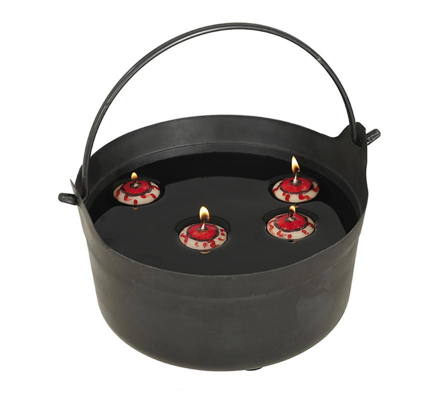 Blister of 4 Floating Eye Candles measuring 5x5 cm