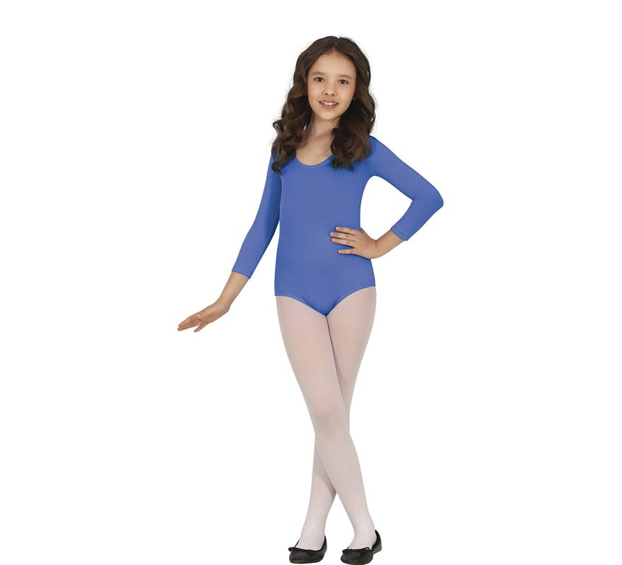 Blue long sleeve bodysuit or jersey for children