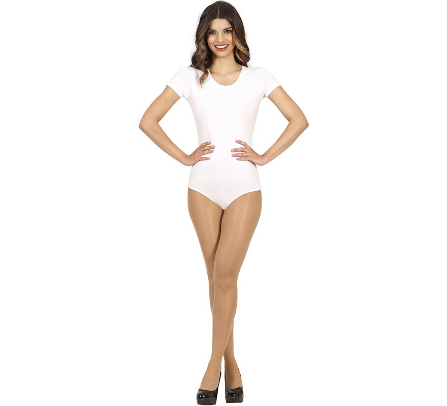 White short sleeve bodysuit or jersey for women