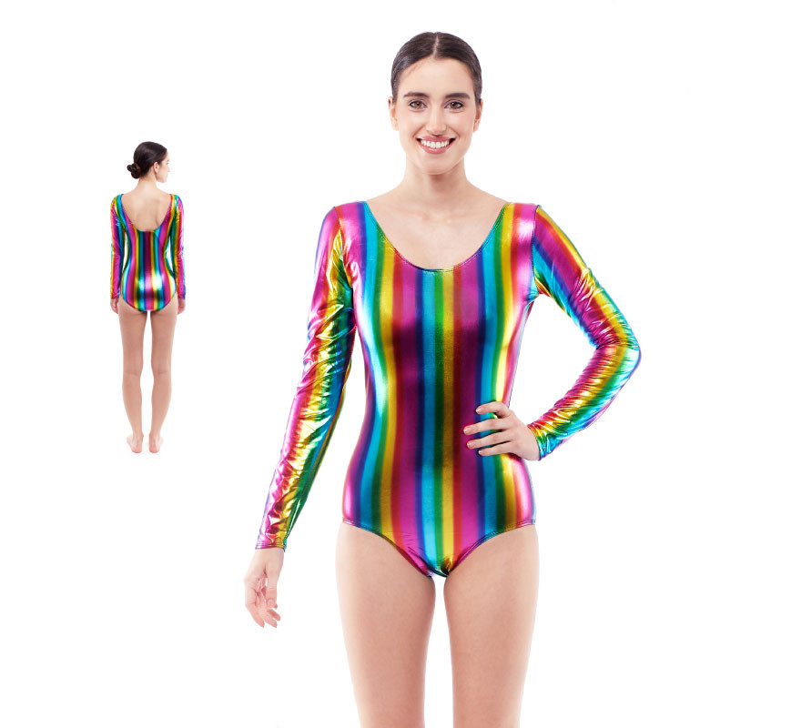Body ou collant metálico multicolorido para mulher Body ou collant metálico multicolorido para mulher