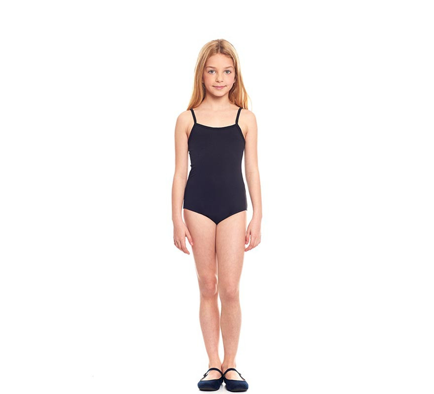 Knitted bodysuit or leotard with black straps for girl Knitted bodysuit or leotard with black straps for girl