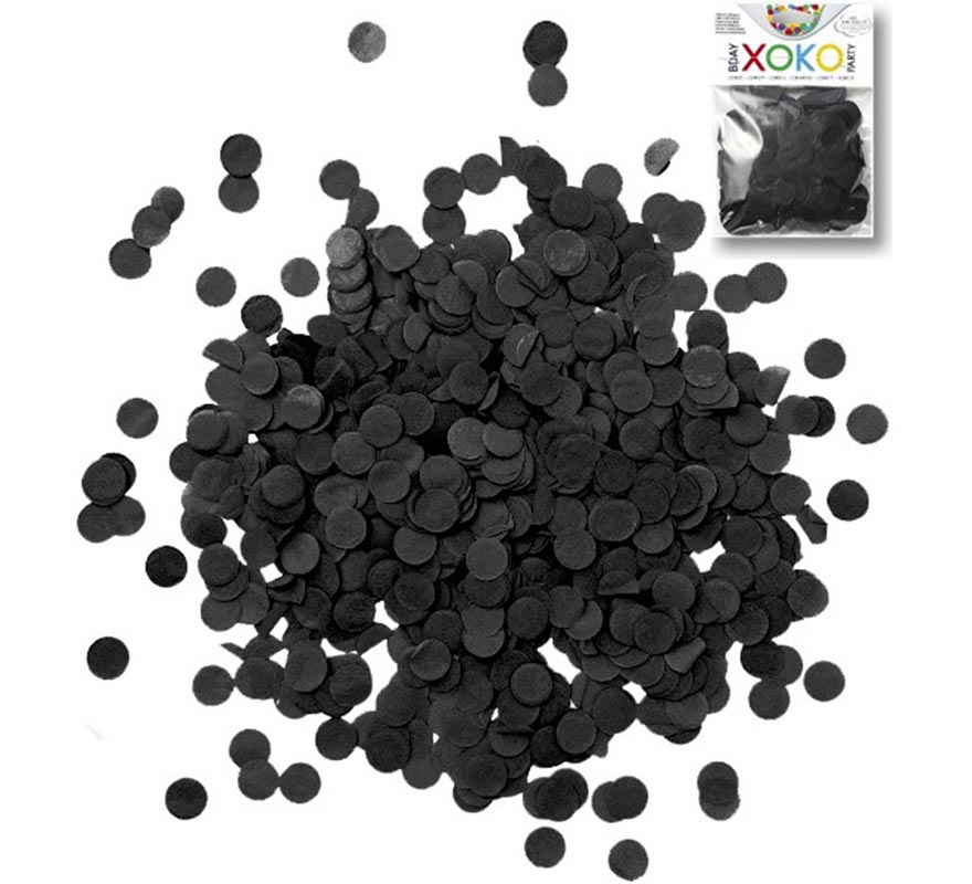 15 gram black confetti bag