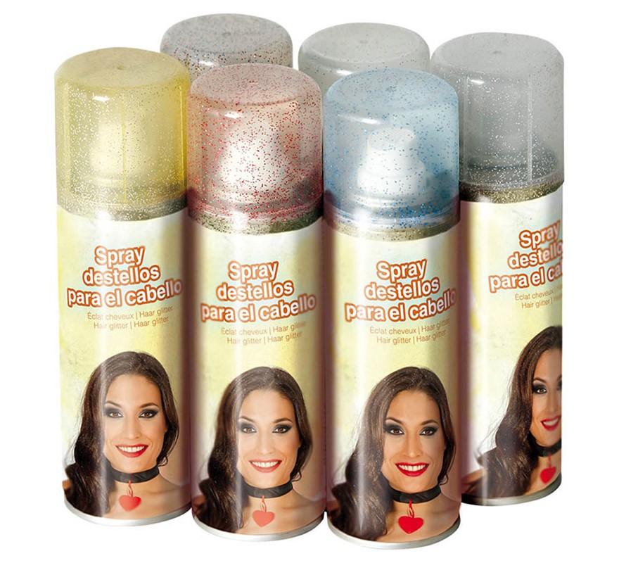 125 ml sparkle spray bottle. Various colors