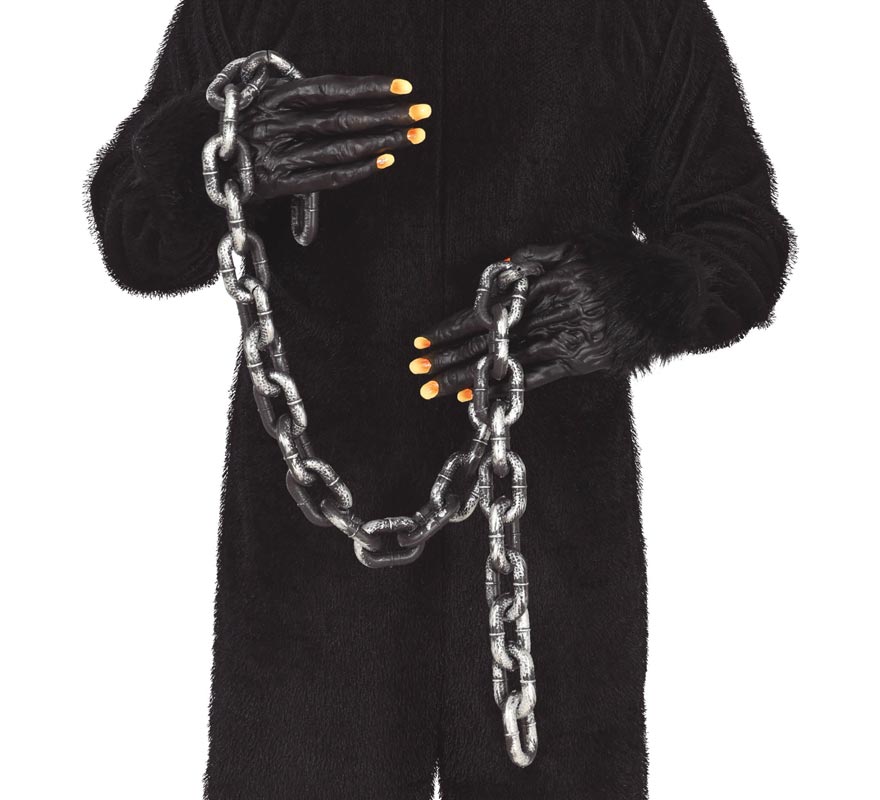 150cm thick silver chain