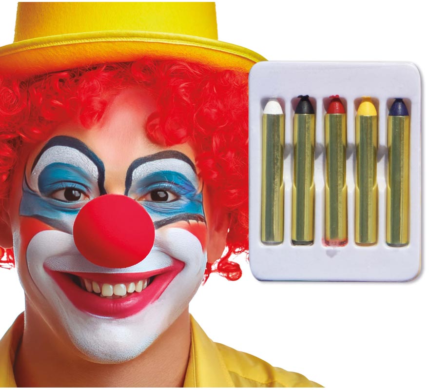 Caixa 5 barras de 5 cm de maquiagem.