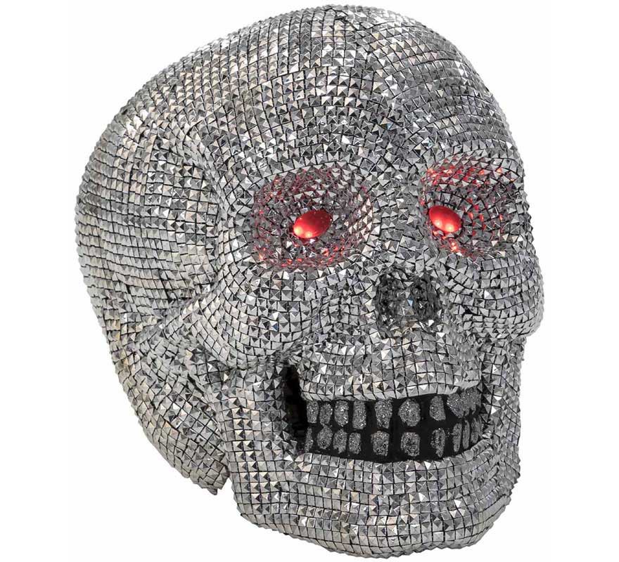 Skull with red eyes and Light 39x48 cm