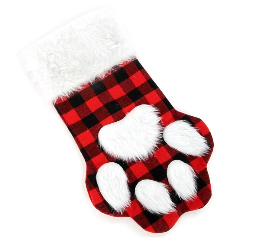 '20'' Cat Paw Christmas Stocking'