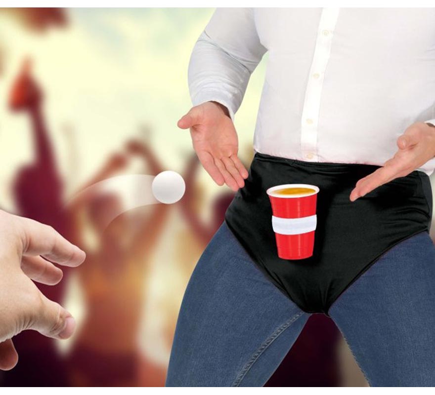 adulta preta Ping-Pong Beer