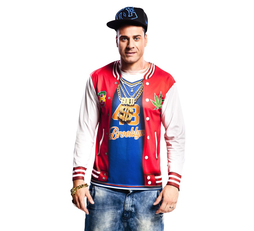 T-shirt de rapper para homem