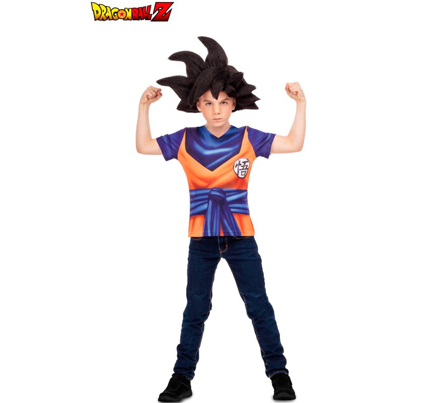 T-shirt fato Son Goku para menino