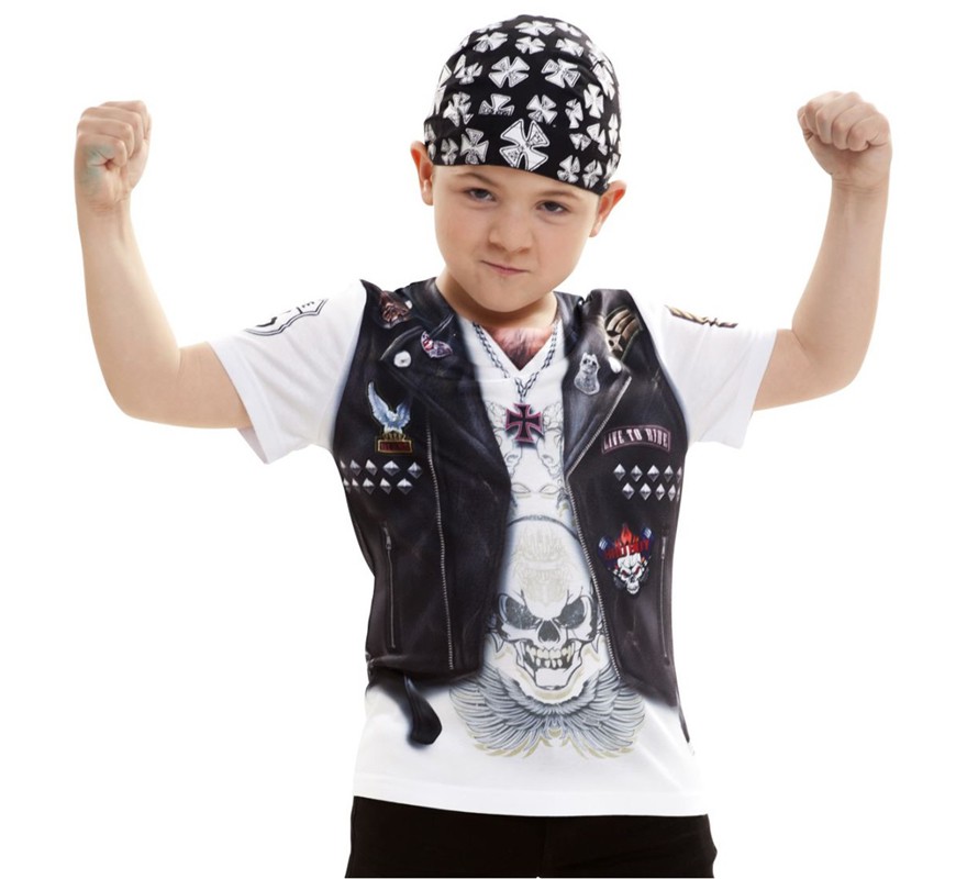 Biker costume t-shirt for boy