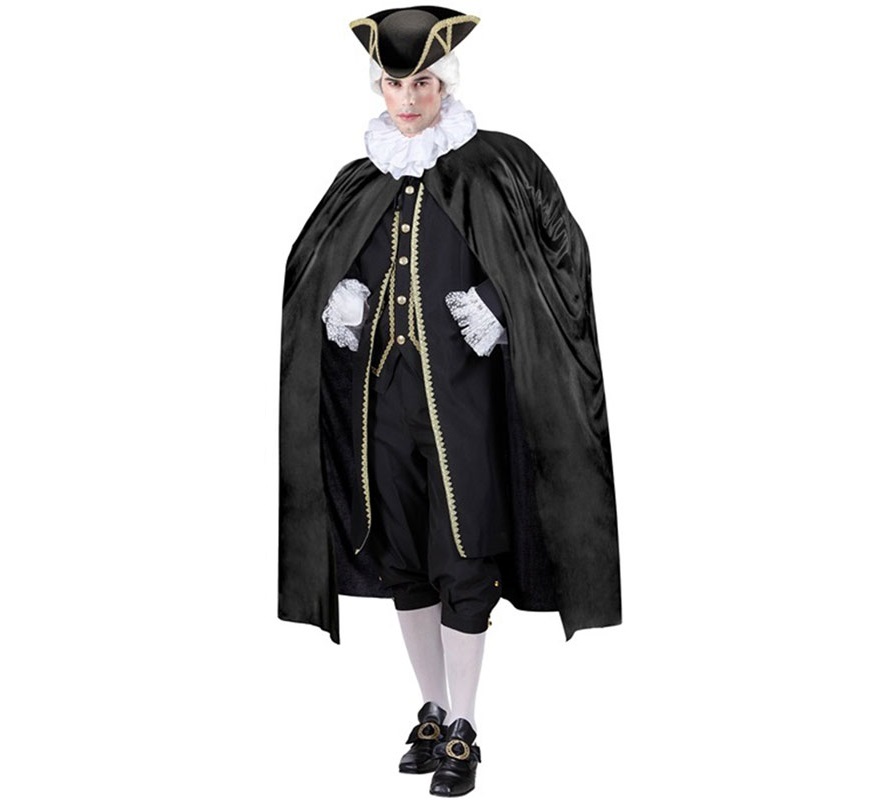 Capa elegante preta de 120 cm para adultos