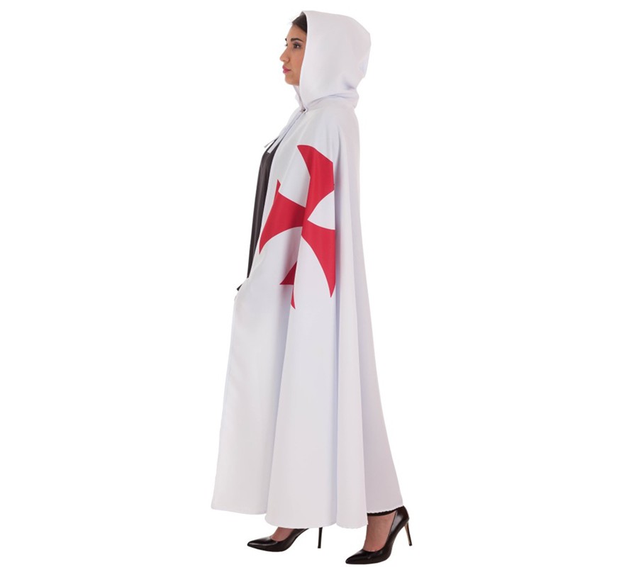White Templar Cape with cross for adults