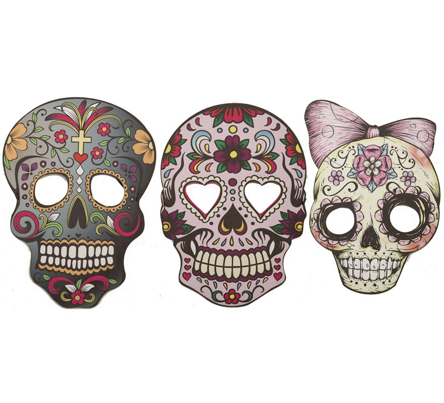 Assorted Day of the Dead Skull Mask